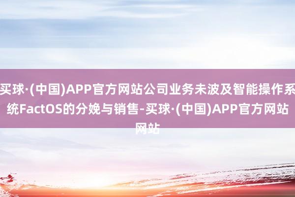 买球·(中国)APP官方网站公司业务未波及智能操作系统FactOS的分娩与销售-买球·(中国)APP官方网站