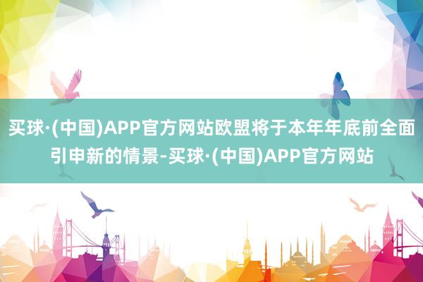 买球·(中国)APP官方网站欧盟将于本年年底前全面引申新的情景-买球·(中国)APP官方网站